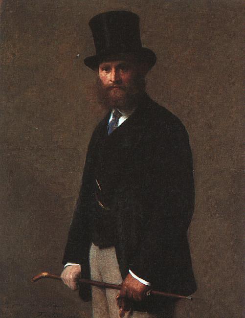 Henri Fantin-Latour Portrait of Edouard Manet Sweden oil painting art